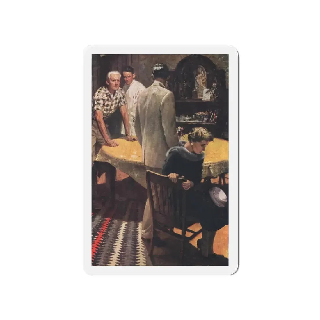 On the Mountain, Cosmopolitan, September 1959 (Magazine Illustration) Refrigerator Magnet - The Sticker Space