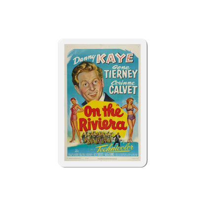 On the Riviera 1951 Movie Poster Die-Cut Magnet-3 Inch-The Sticker Space