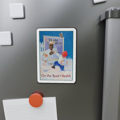 On the Road to Health, Cream of Wheat advertisement (Magazine Illustration) Refrigerator Magnet-The Sticker Space