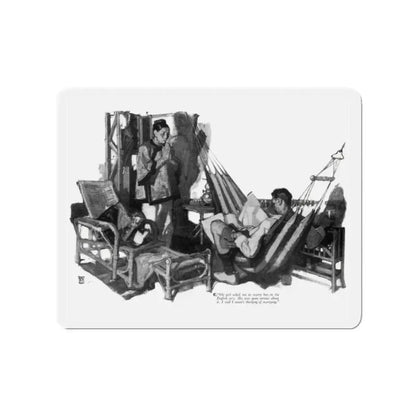 On The Road to Mandalay (2), Cosmopolitan, December 1929 (Magazine Illustration) Refrigerator Magnet 2 Inch - The Sticker Space