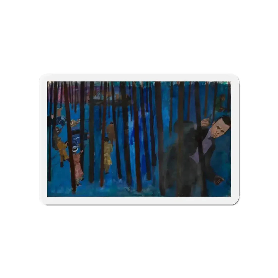 On the Search (Magazine Illustration) Refrigerator Magnet 4 Inch - The Sticker Space