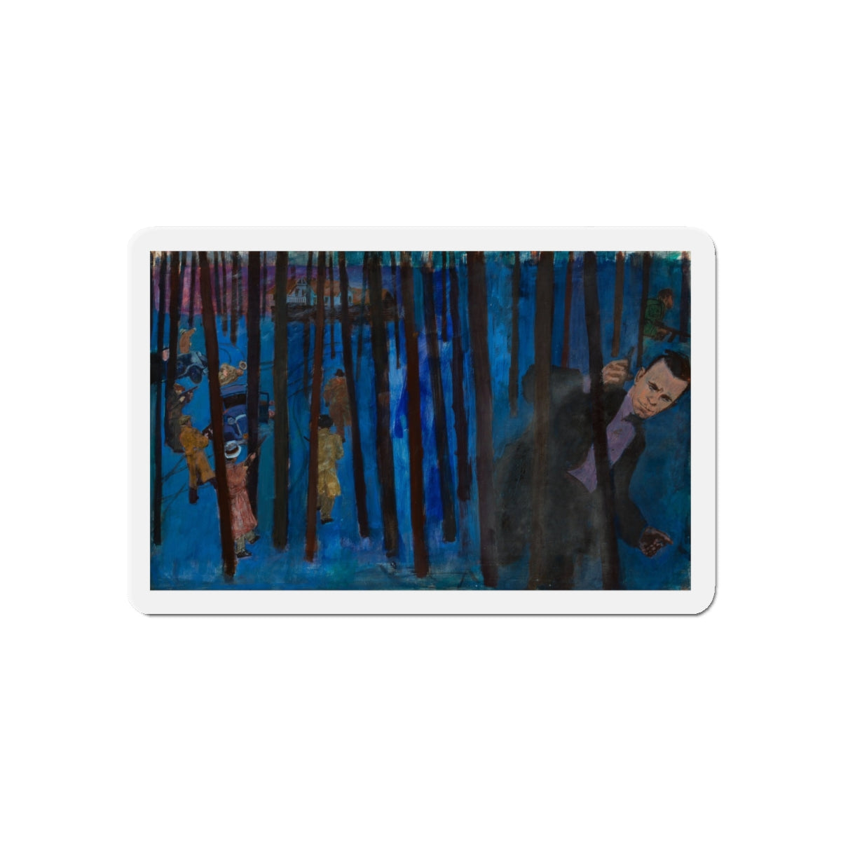 On the Search (Magazine Illustration) Refrigerator Magnet