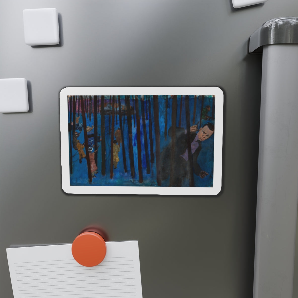 On the Search (Magazine Illustration) Refrigerator Magnet