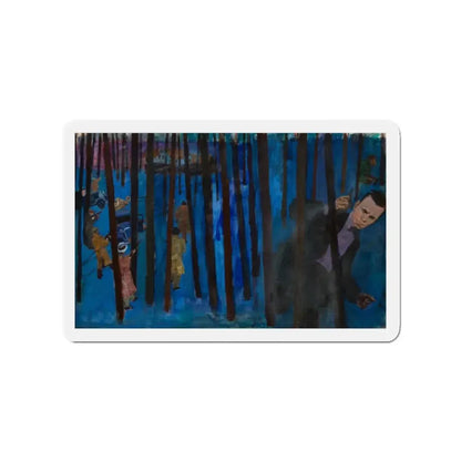 On the Search (Magazine Illustration) Refrigerator Magnet - The Sticker Space