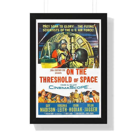 ON THE THRESHOLD OF SPACE 1956 - Framed Movie Poster 16″ x 24″ Black - The Sticker Space