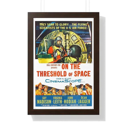 ON THE THRESHOLD OF SPACE 1956 - Framed Movie Poster 16″ x 24″ Walnut - The Sticker Space
