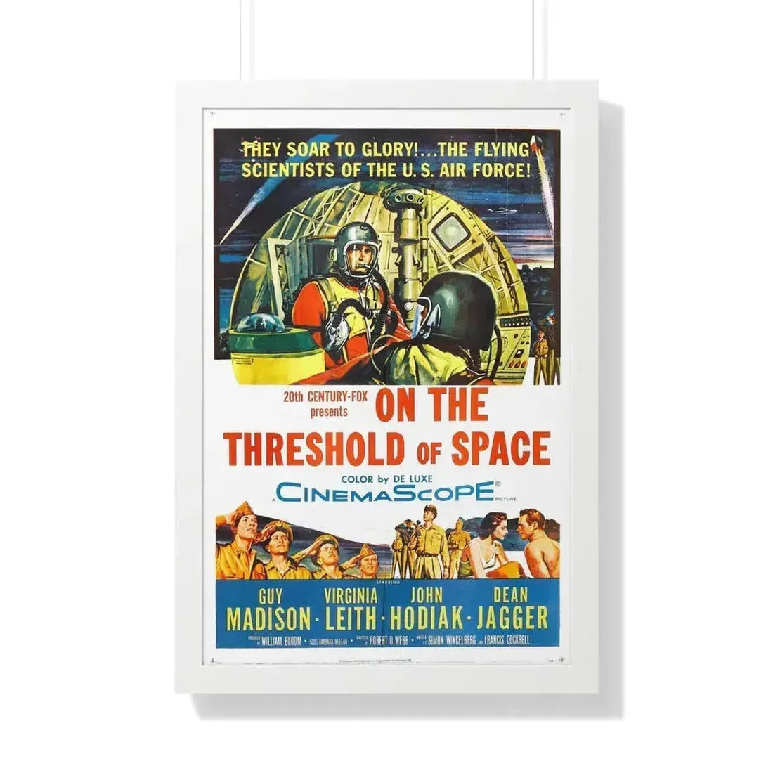 ON THE THRESHOLD OF SPACE 1956 - Framed Movie Poster 20" x 30" White - The Sticker Space