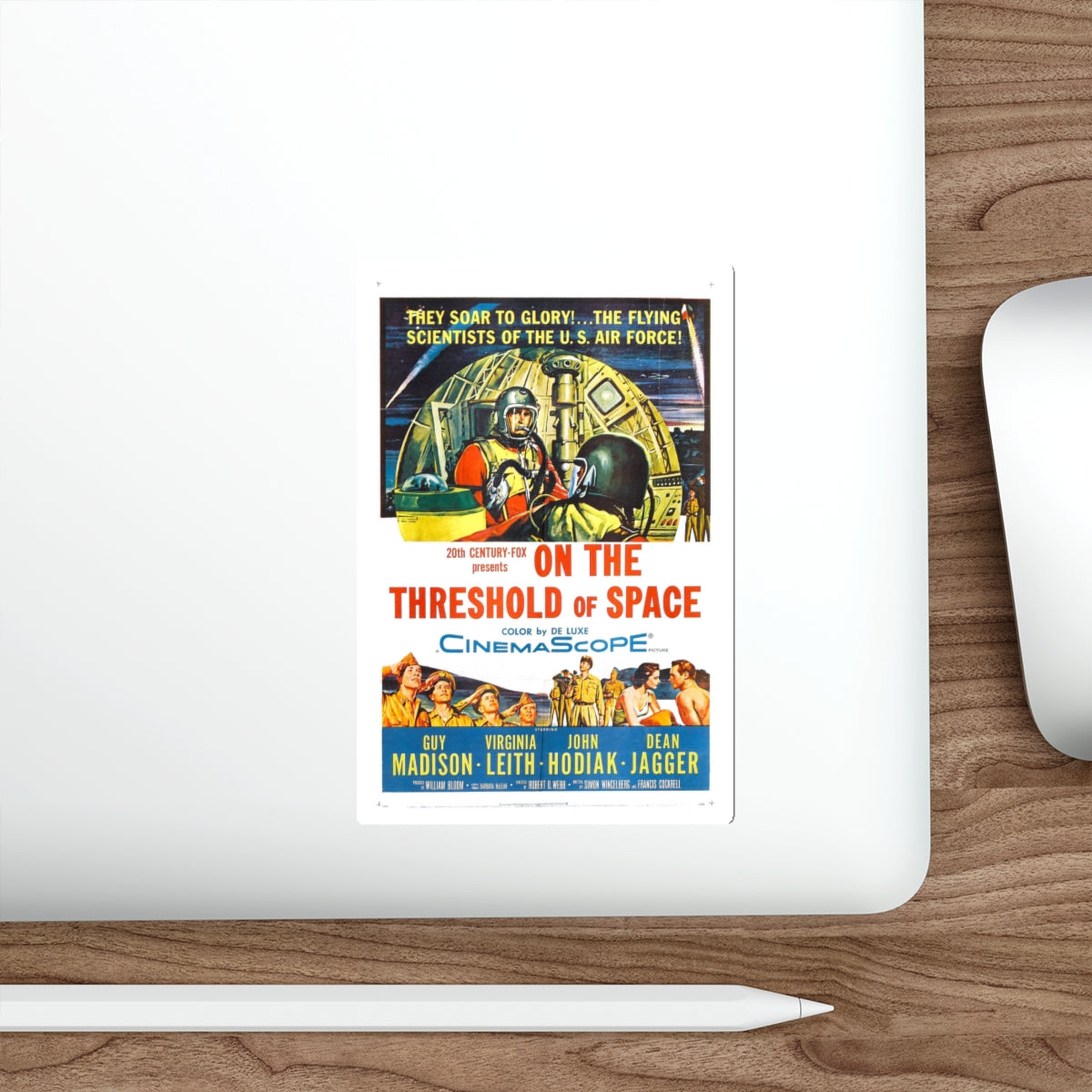 ON THE THRESHOLD OF SPACE 1956 Movie Poster STICKER Vinyl Die-Cut Decal-The Sticker Space