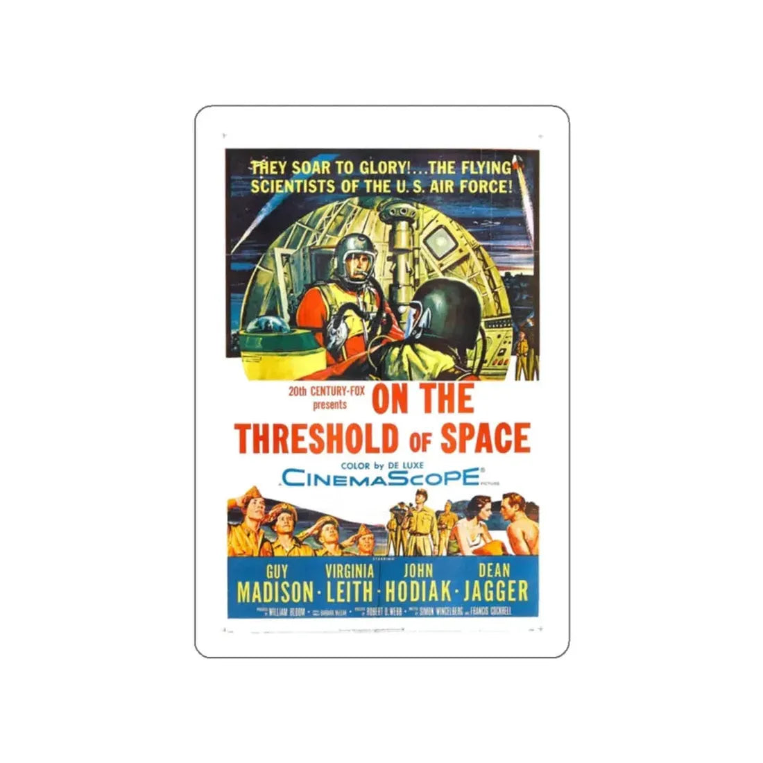 ON THE THRESHOLD OF SPACE 1956 Movie Poster STICKER Vinyl Die-Cut Decal 2 Inch - The Sticker Space