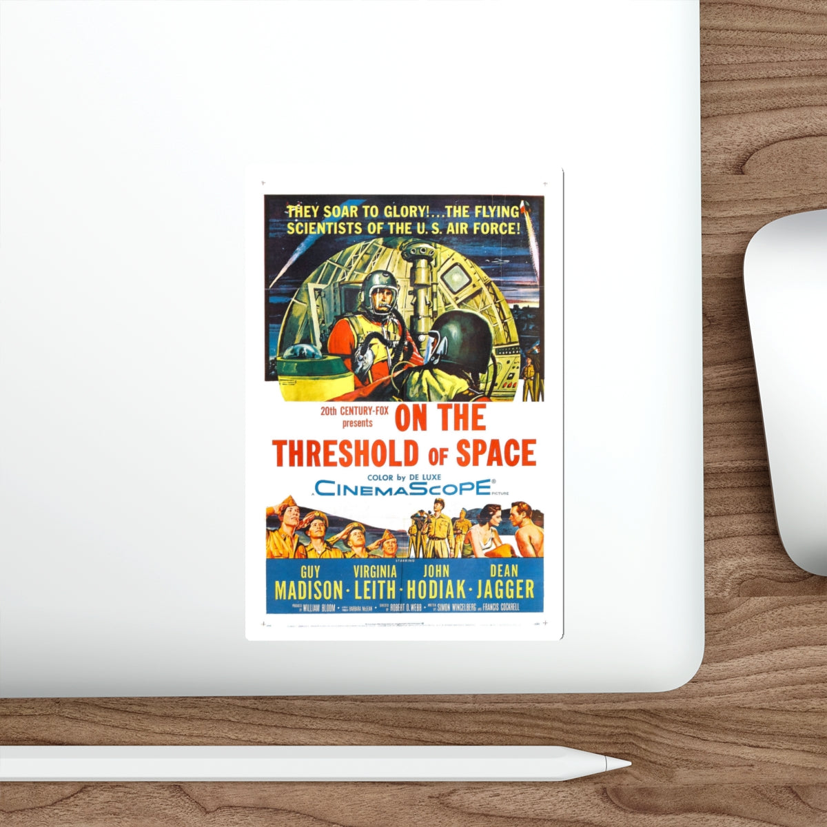 ON THE THRESHOLD OF SPACE 1956 Movie Poster STICKER Vinyl Die-Cut Decal-The Sticker Space