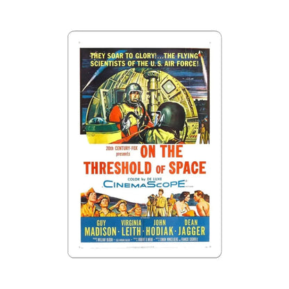 ON THE THRESHOLD OF SPACE 1956 Movie Poster - STICKER Vinyl Kiss-Cut Decal 3 Inch White - The Sticker Space