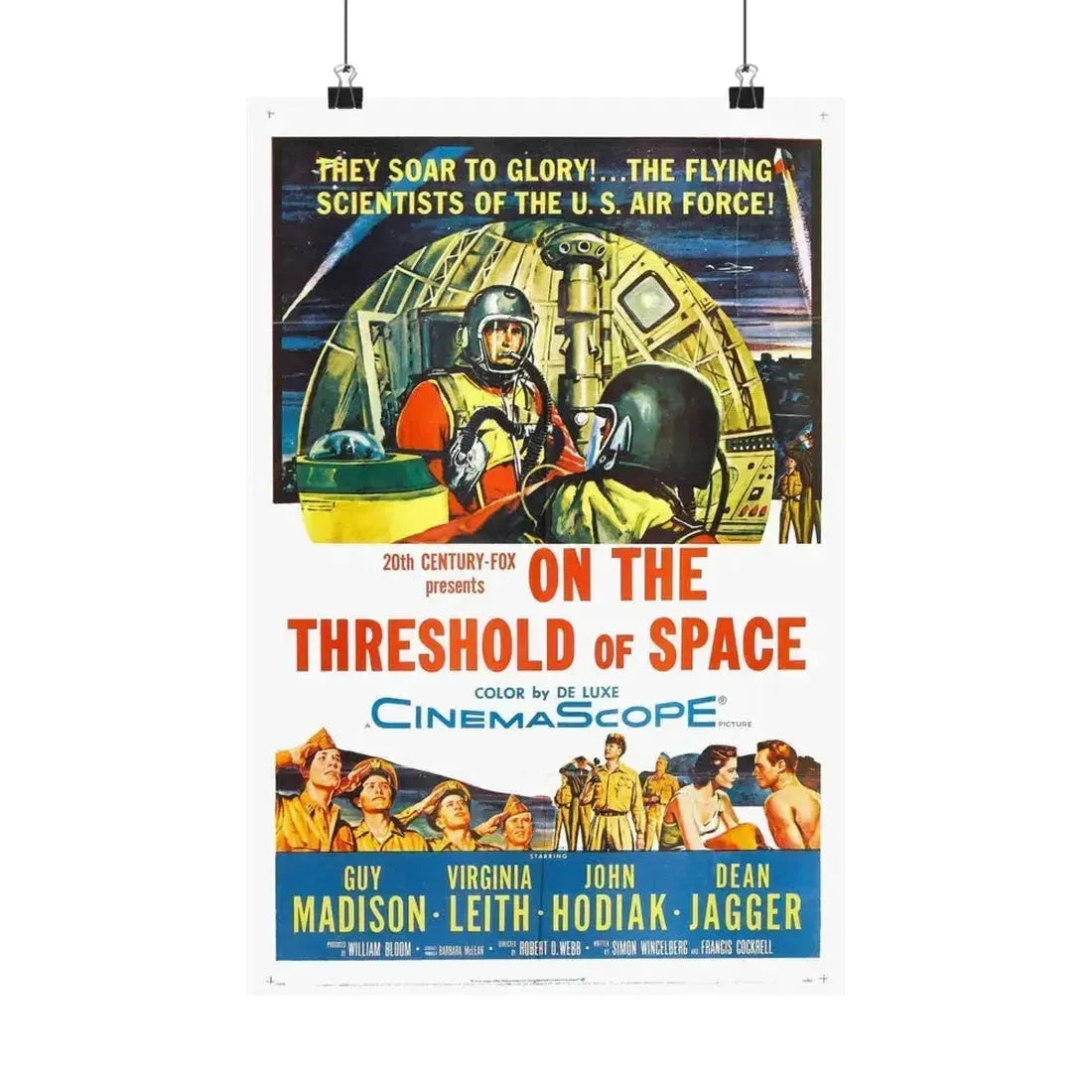 ON THE THRESHOLD OF SPACE 1956 - Paper Movie Poster 12″ x 18″ Matte - The Sticker Space