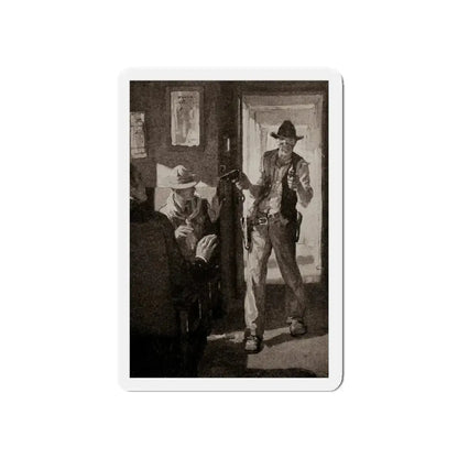 On the Trestle by F. Lovell Coombs (1), St. Nicholas magazine, October, 1923 (Magazine Illustration) Refrigerator Magnet - The Sticker Space