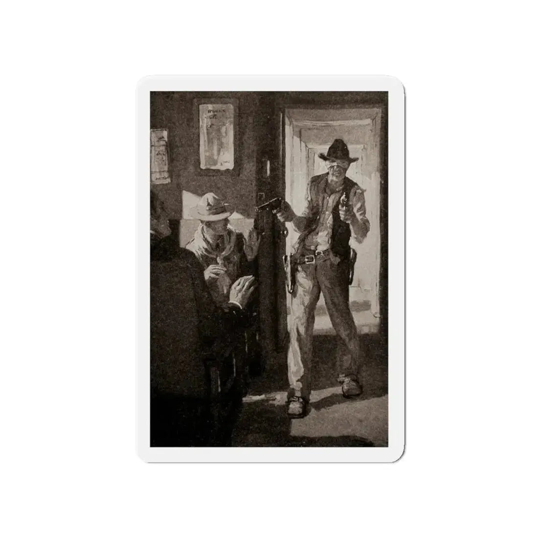 On the Trestle by F. Lovell Coombs (1), St. Nicholas magazine, October, 1923 (Magazine Illustration) Refrigerator Magnet - The Sticker Space