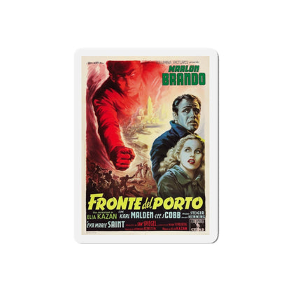 ON THE WATERFRONT 1954 Movie Poster - Refrigerator Magnet-6" × 6"-The Sticker Space