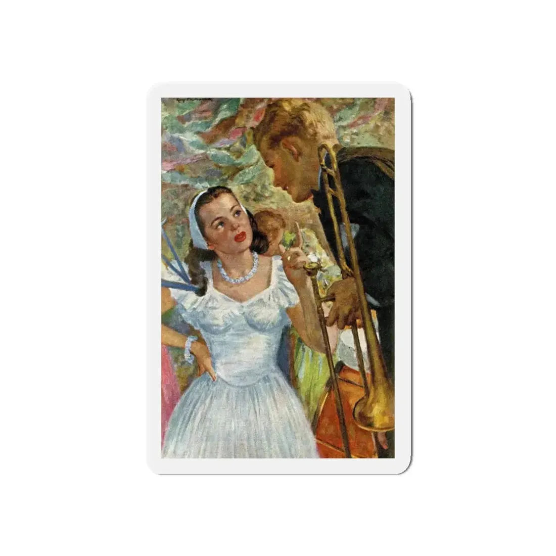 On the way, Somewhat, Good Housekeeping, August 1944 (Magazine Illustration) Refrigerator Magnet - The Sticker Space