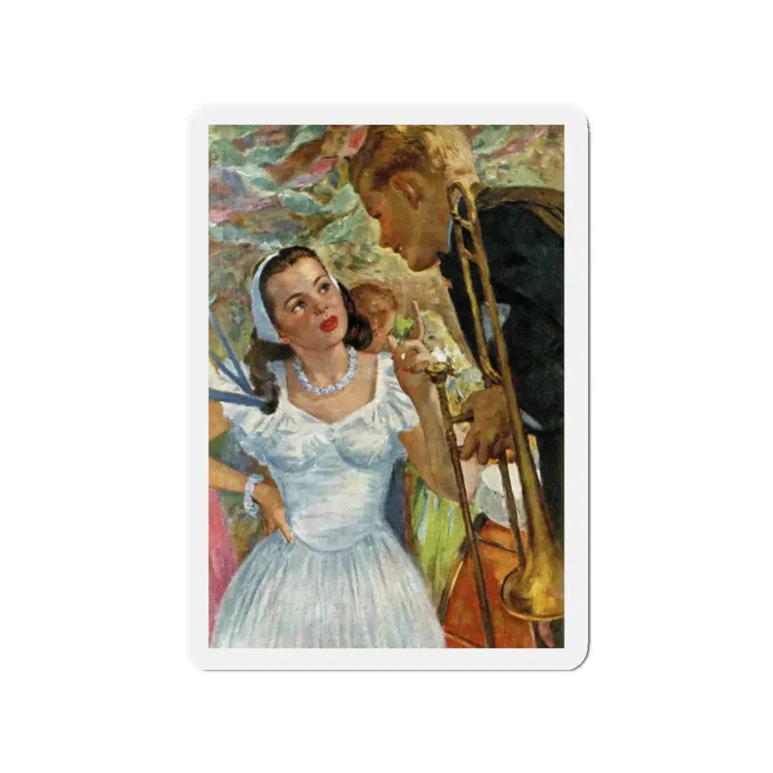 On the way, Somewhat, Good Housekeeping, August 1944 (Magazine Illustration) Refrigerator Magnet - The Sticker Space