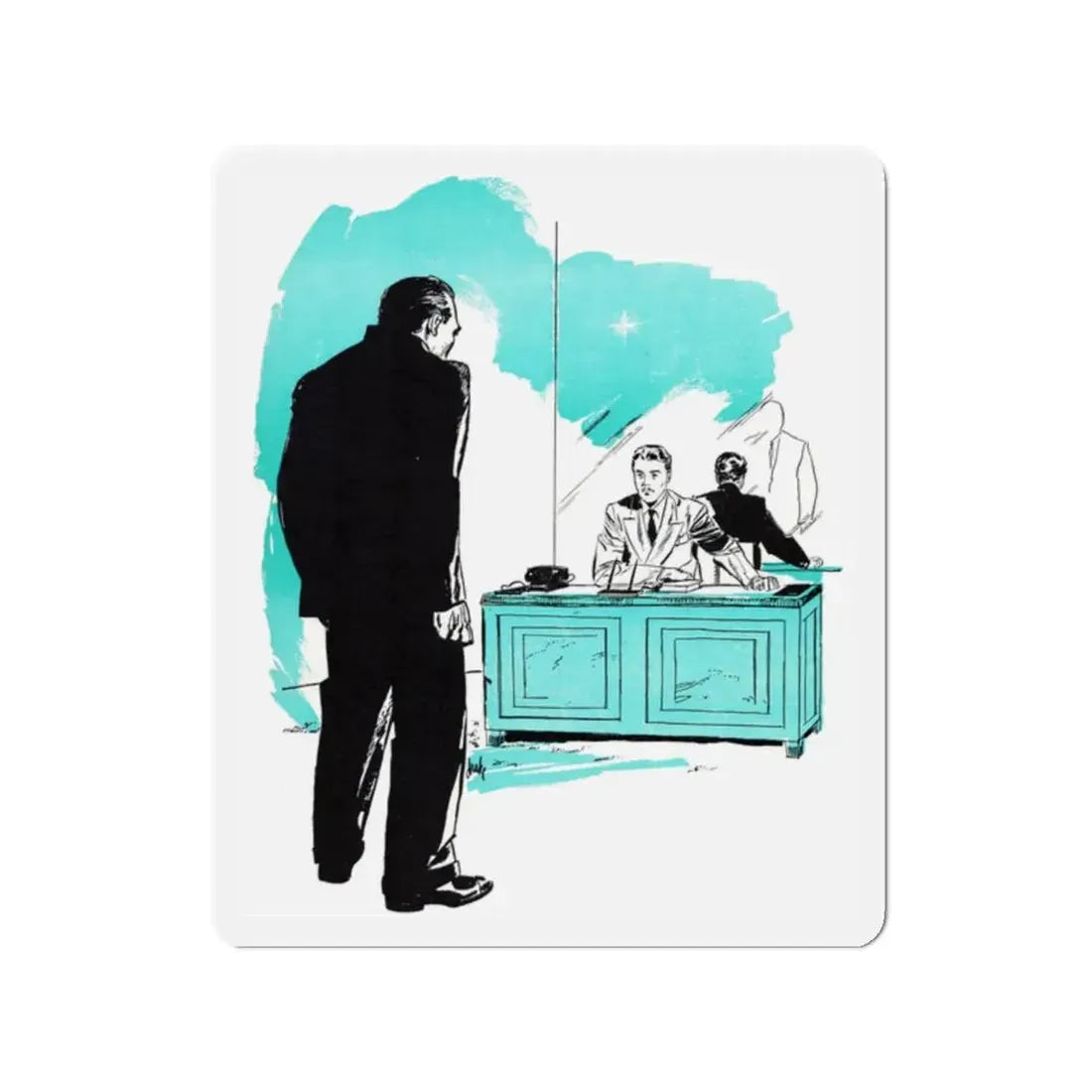 Once A Sucker, Bluebook, August 1952 (Magazine Illustration) Refrigerator Magnet - The Sticker Space