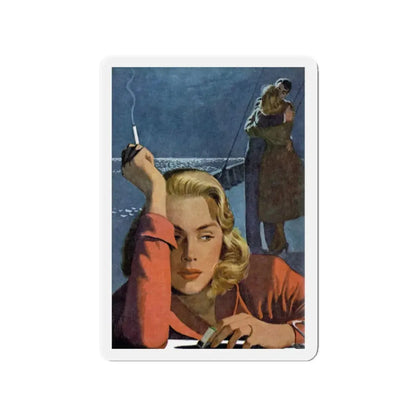 Once Before in the Moonlight (Pt. 1), Redbook, June 1948 (Magazine Illustration) Refrigerator Magnet - The Sticker Space