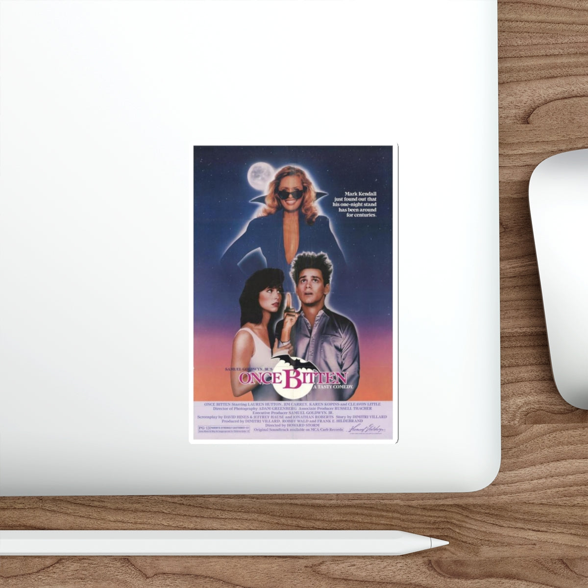 ONCE BITTEN 1985 Movie Poster STICKER Vinyl Die-Cut Decal-The Sticker Space