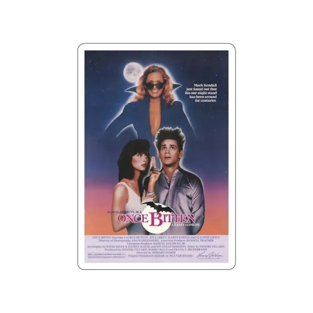 ONCE BITTEN 1985 Movie Poster STICKER Vinyl Die-Cut Decal 6 Inch - The Sticker Space