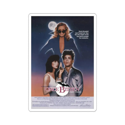 Once Bitten 1985 Movie Poster - STICKER Vinyl Kiss-Cut Decal 4 Inch White - The Sticker Space