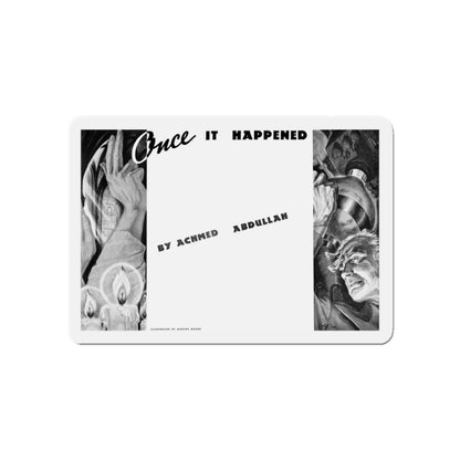 Once It Happened, Liberty, November 19, 1938 (Magazine Illustration) Refrigerator Magnet-5" x 5"-The Sticker Space