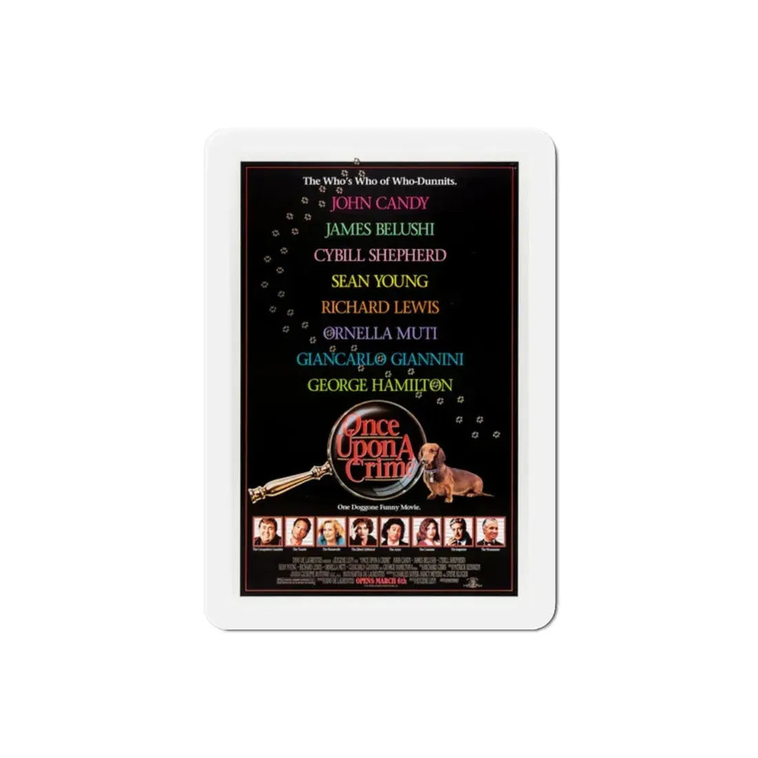 Once Upon a Crime 1992 Movie Poster Refrigerator Magnet 2 Inch - The Sticker Space