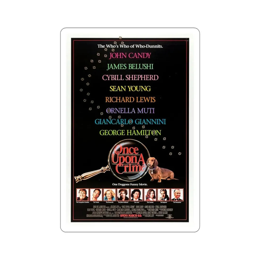 Once Upon a Crime 1992 Movie Poster STICKER Vinyl Die-Cut Decal - The Sticker Space