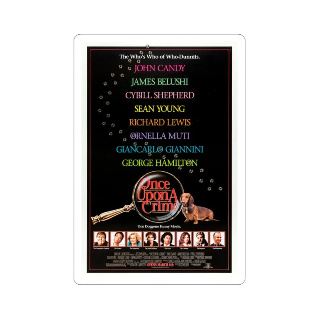 Once Upon a Crime 1992 Movie Poster STICKER Vinyl Die-Cut Decal - The Sticker Space