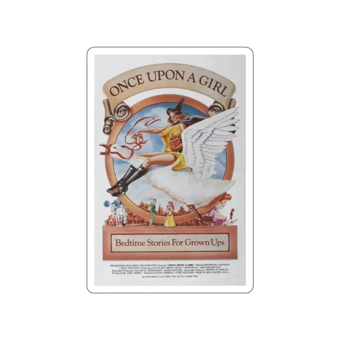 ONCE UPON A GIRL 1976 Movie Poster STICKER Vinyl Die-Cut Decal 2 Inch - The Sticker Space
