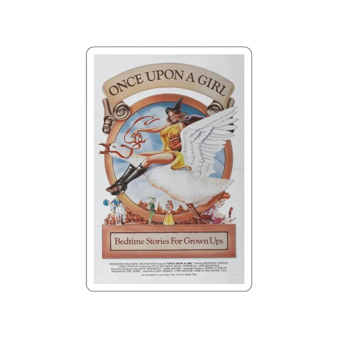 ONCE UPON A GIRL 1976 Movie Poster STICKER Vinyl Die-Cut Decal 3 Inch - The Sticker Space