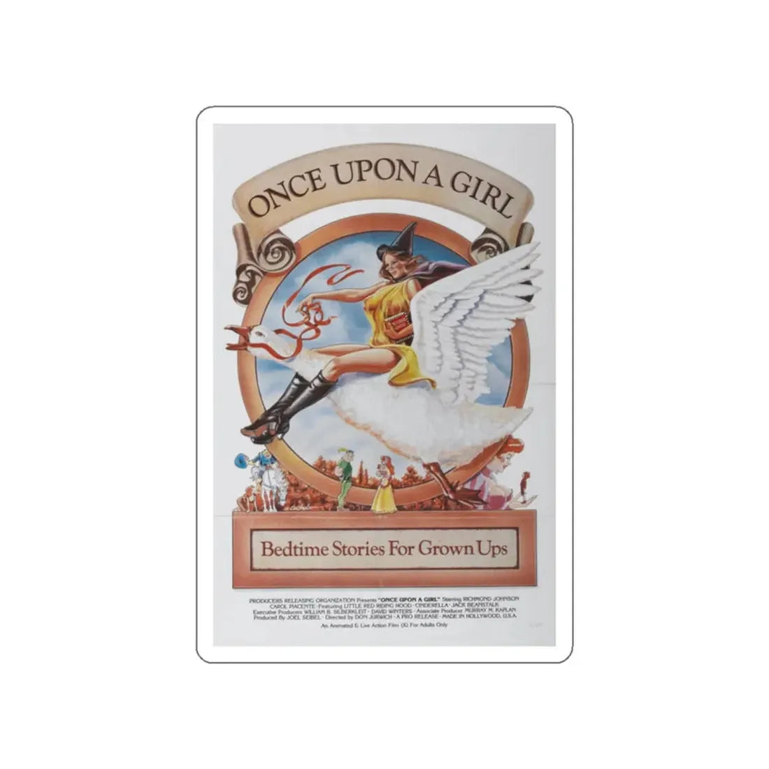ONCE UPON A GIRL 1976 Movie Poster STICKER Vinyl Die-Cut Decal - The Sticker Space