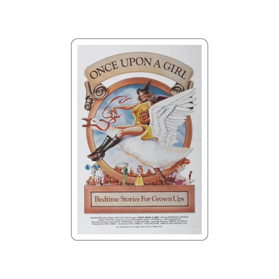 ONCE UPON A GIRL 1976 Movie Poster STICKER Vinyl Die-Cut Decal - The Sticker Space