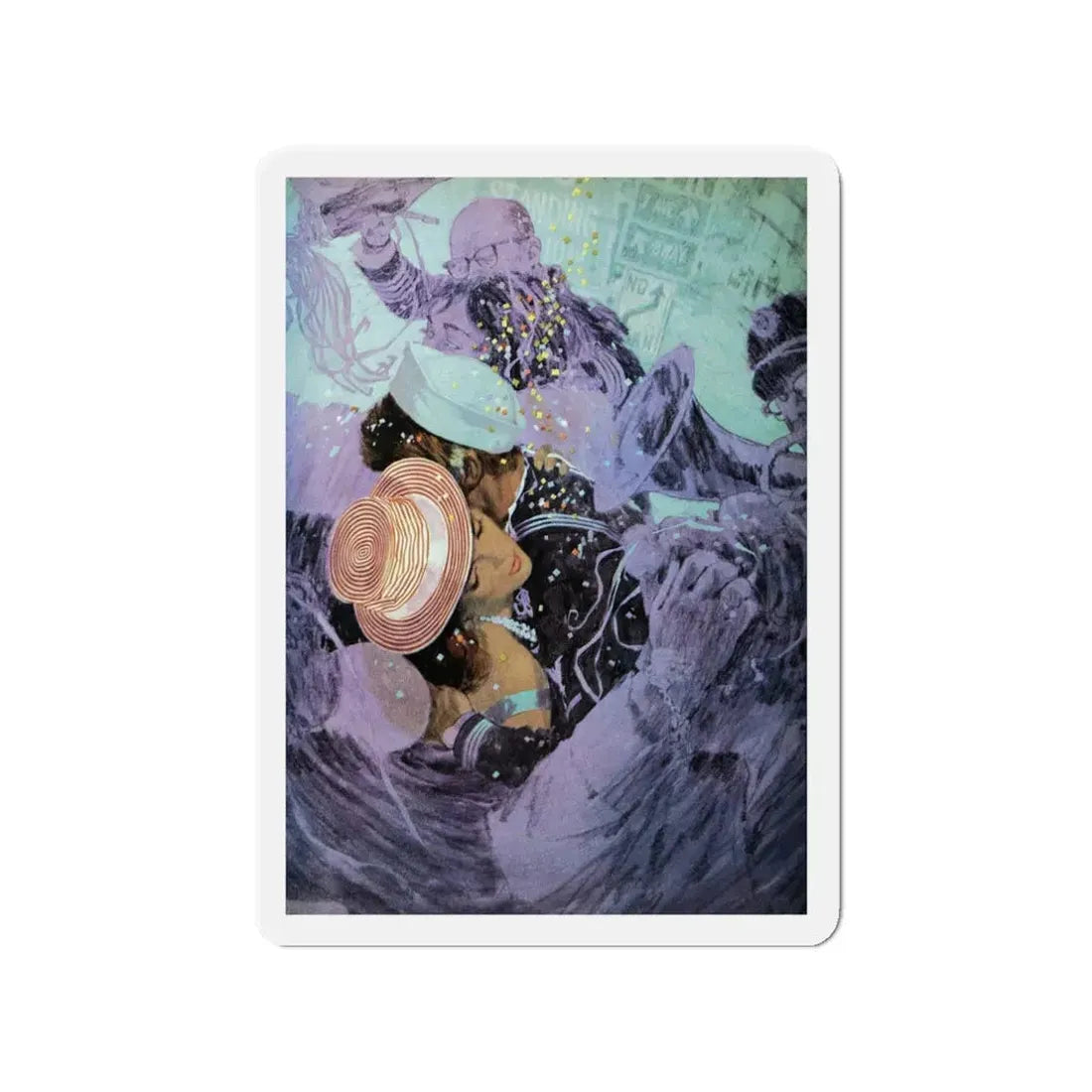 Once Upon a Midniht, Good Housekeeping, January 1966 (Magazine Illustration) Refrigerator Magnet 3 Inch - The Sticker Space