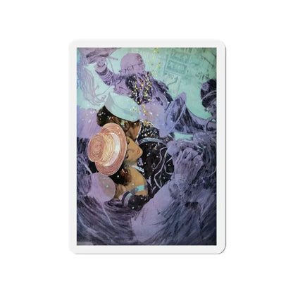 Once Upon a Midniht, Good Housekeeping, January 1966 (Magazine Illustration) Refrigerator Magnet 3 Inch - The Sticker Space