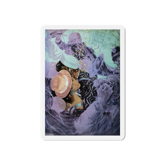 Once Upon a Midniht, Good Housekeeping, January 1966 (Magazine Illustration) Refrigerator Magnet 6 Inch - The Sticker Space