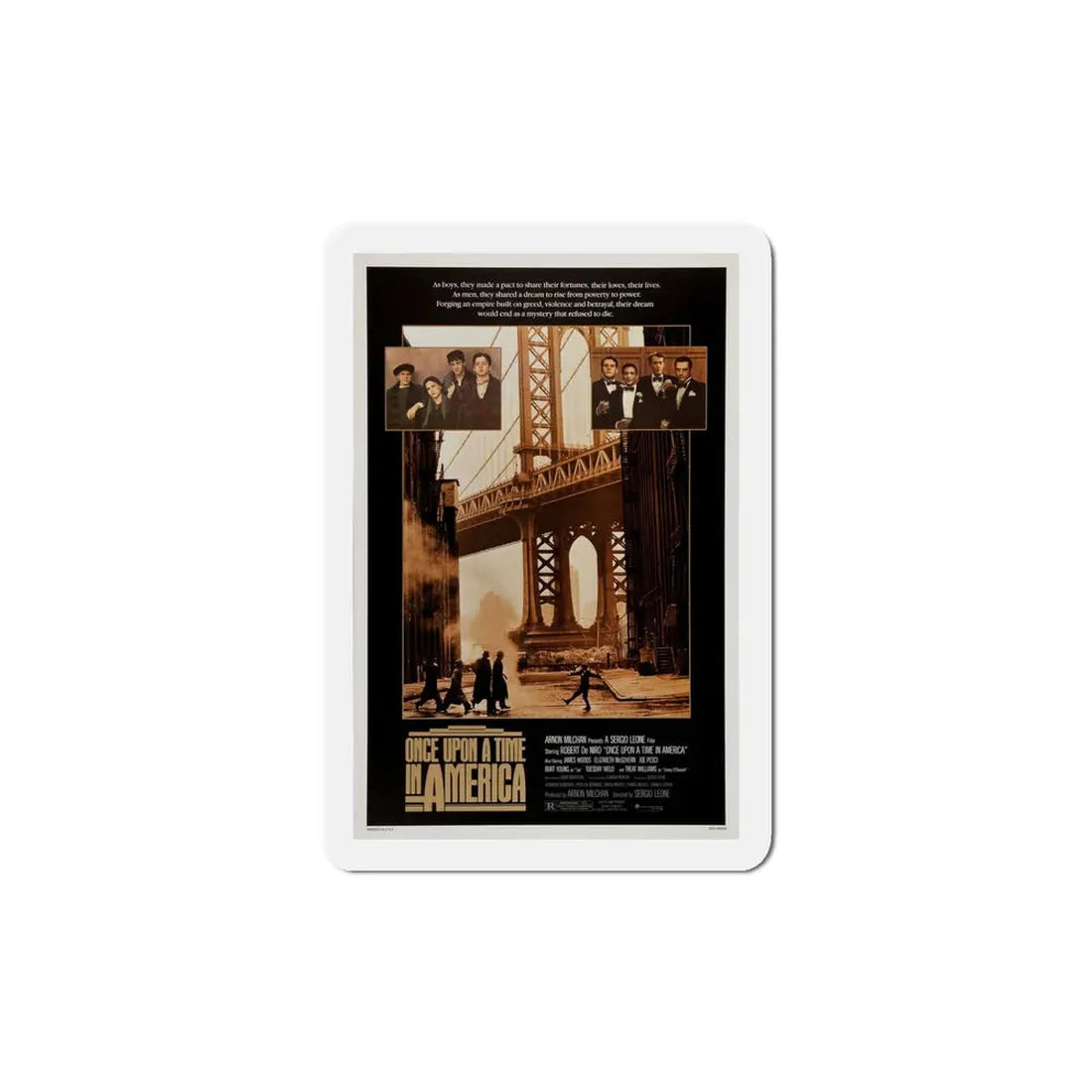 Once Upon a Time in America 1984 Movie Poster Refrigerator Magnet - The Sticker Space