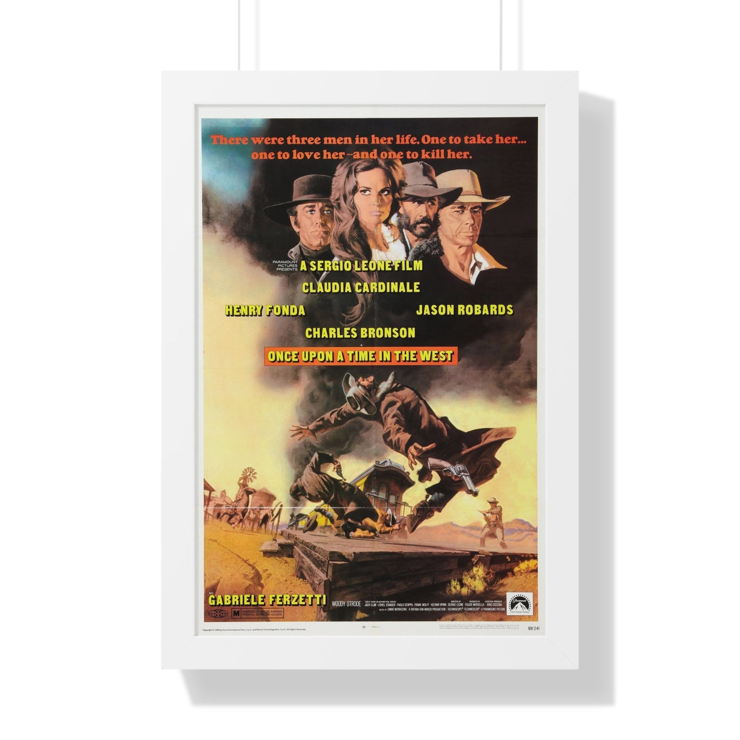 ONCE UPON A TIME IN THE WEST 1968 - Framed Movie Poster-16″ x 24″-The Sticker Space