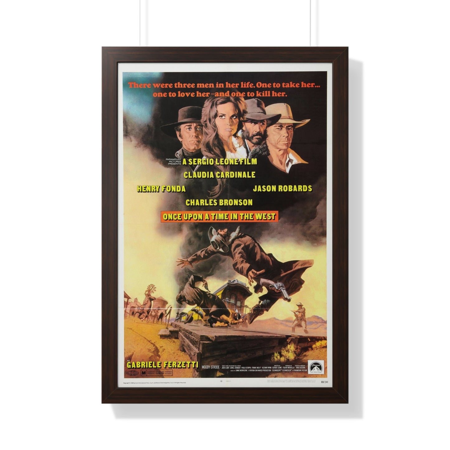 ONCE UPON A TIME IN THE WEST 1968 - Framed Movie Poster-20" x 30"-The Sticker Space