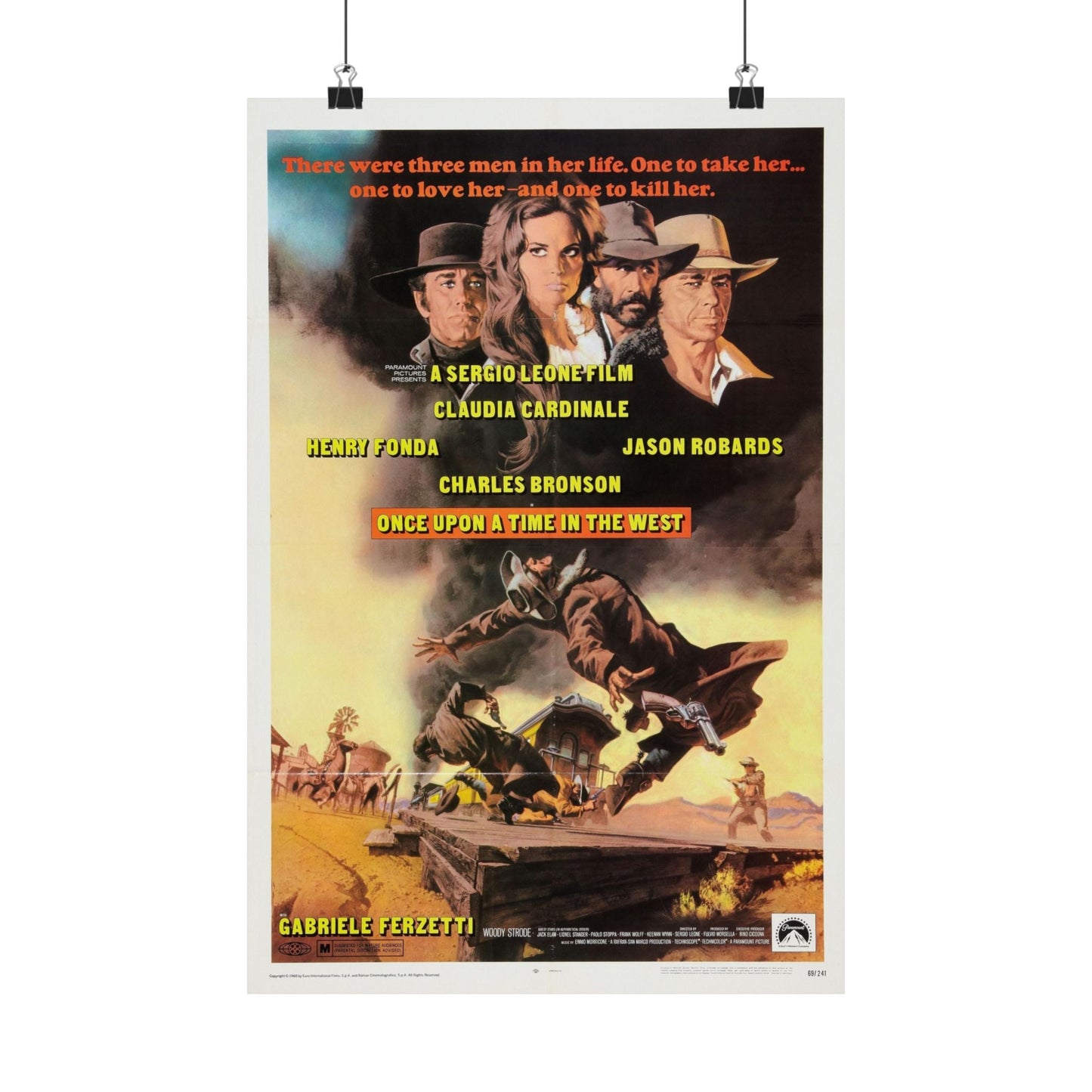 ONCE UPON A TIME IN THE WEST 1968 - Paper Movie Poster-12″ x 18″-The Sticker Space