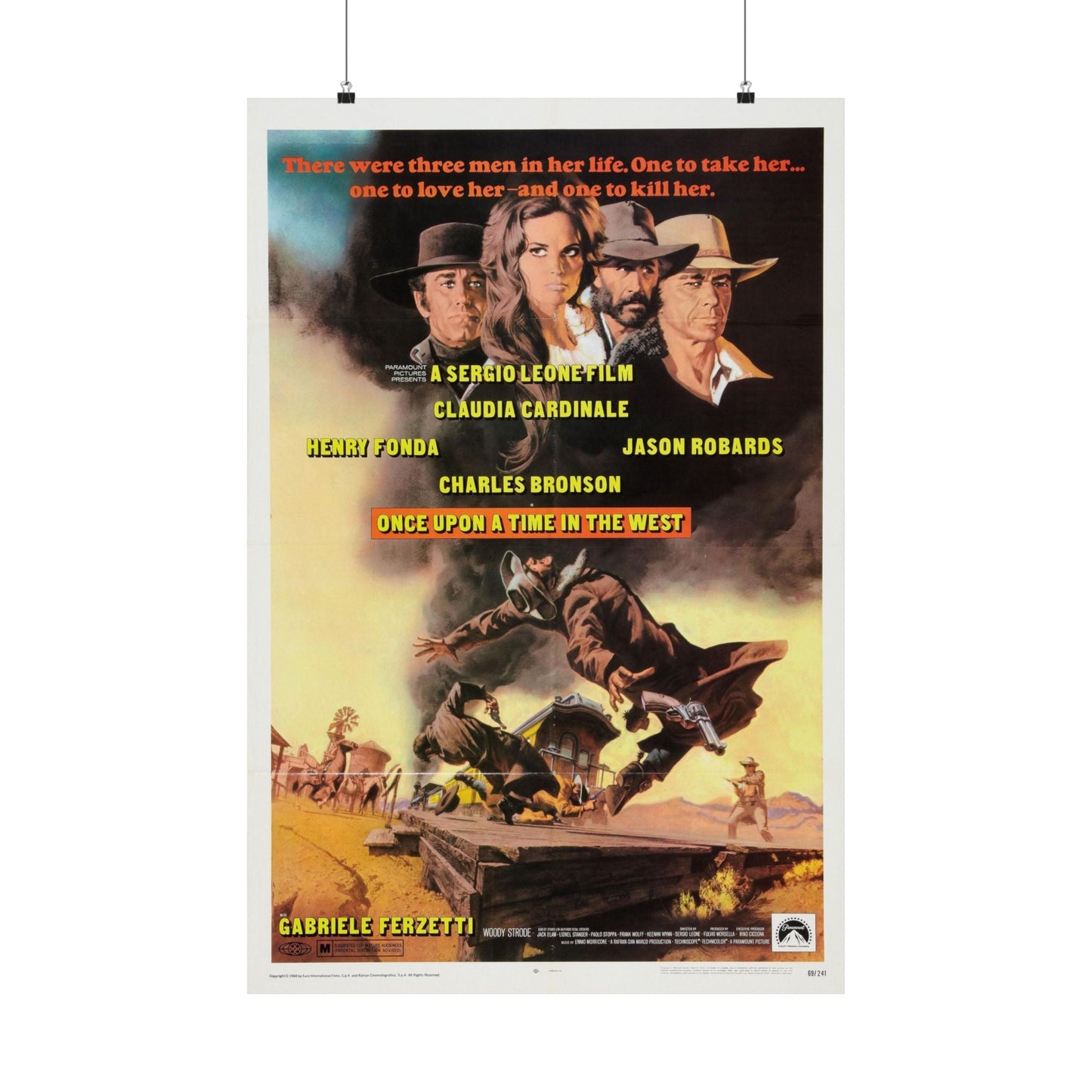 ONCE UPON A TIME IN THE WEST 1968 - Paper Movie Poster-24″ x 36″-The Sticker Space