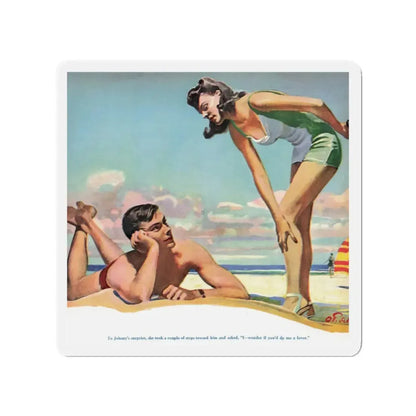 Once Upon a Week-End, Liberty, September 18, 1943 (Magazine Illustration) Refrigerator Magnet - The Sticker Space