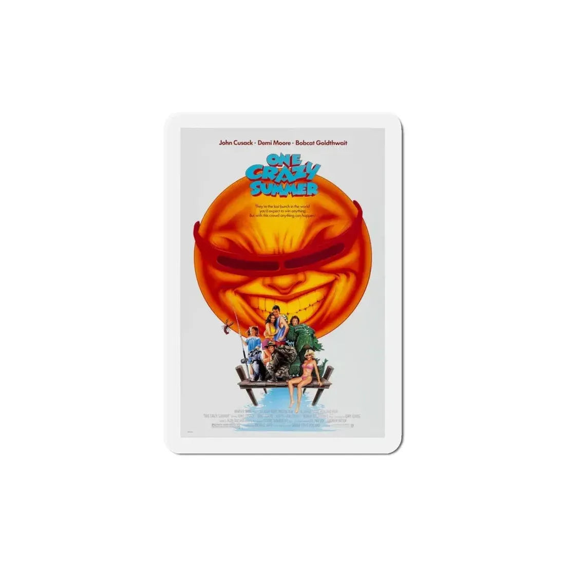 One Crazy Summer 1986 Movie Poster Refrigerator Magnet 4 Inch - The Sticker Space