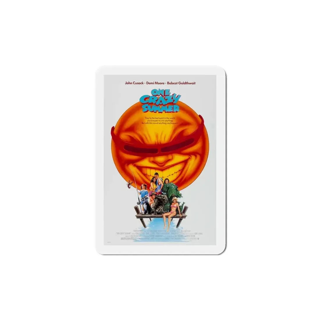 One Crazy Summer 1986 Movie Poster Refrigerator Magnet 6 Inch - The Sticker Space