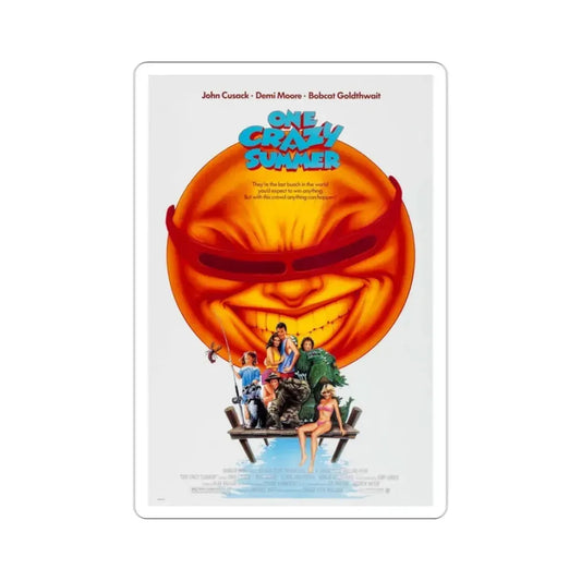 One Crazy Summer 1986 Movie Poster STICKER Vinyl Die-Cut Decal 2 Inch - The Sticker Space