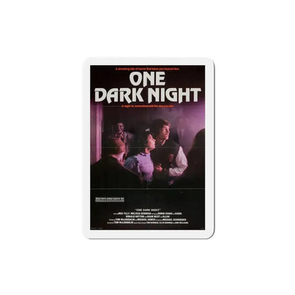 One Dark Night 1983 Movie Poster Refrigerator Magnet 3 Inch - The Sticker Space
