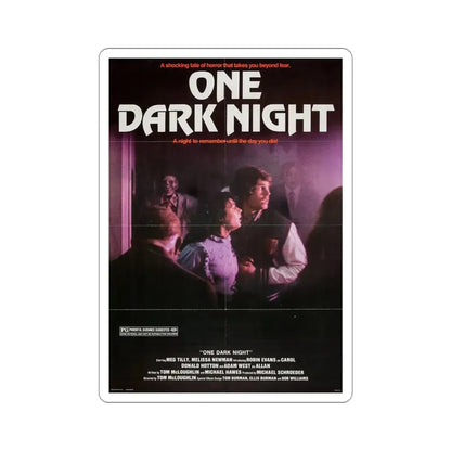 One Dark Night 1983 Movie Poster STICKER Vinyl Die-Cut Decal 4 Inch - The Sticker Space