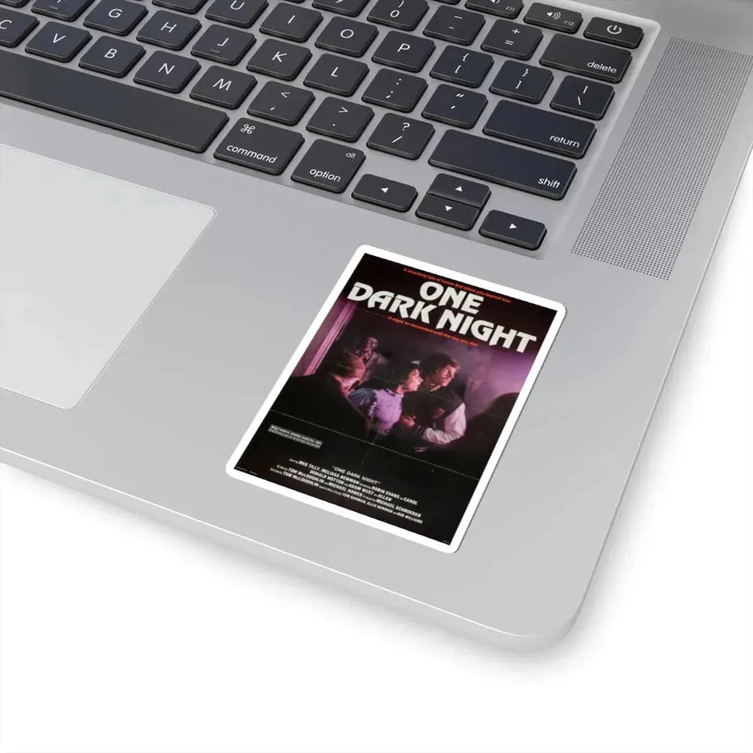 One Dark Night 1983 Movie Poster - STICKER Vinyl Kiss-Cut Decal - The Sticker Space