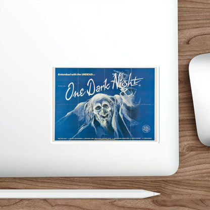 ONE DARK NIGHT (2) 1982 Movie Poster STICKER Vinyl Die-Cut Decal-The Sticker Space